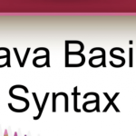 Java – Basic Syntax