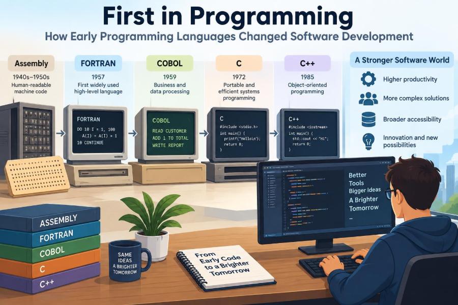 💾 First in Programming: How Early Programming Languages Changed Software Development