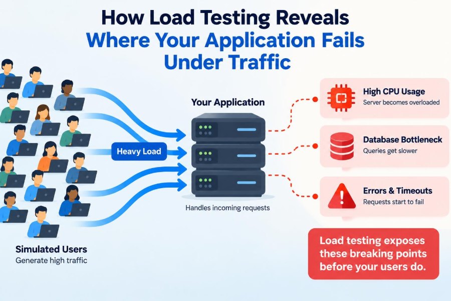 📊 How Load Testing Reveals Where Your Application Fails Under Traffic