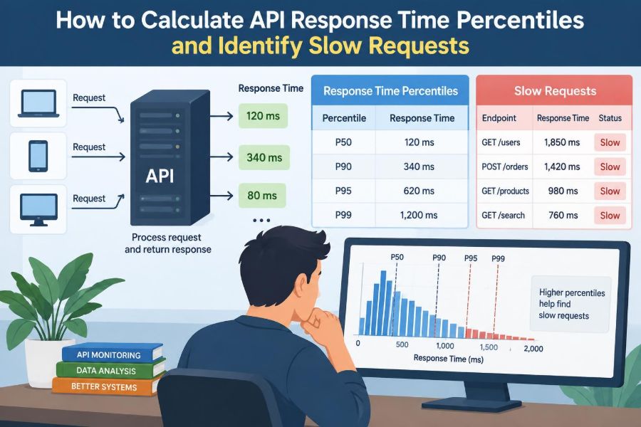 ⚙️ How to Calculate API Response Time Percentiles and Identify Slow Requests