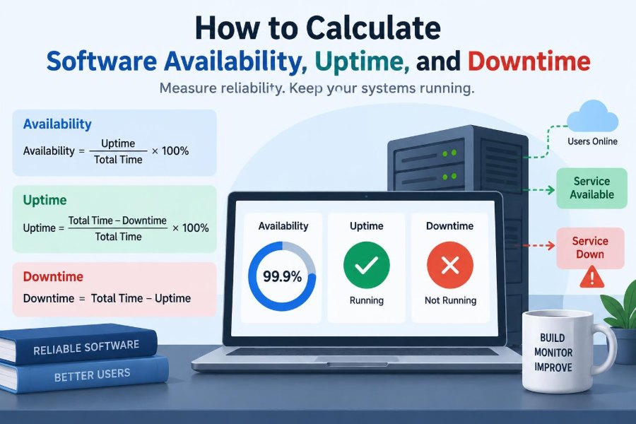 ⚙️ How to Calculate Software Availability, Uptime, and Downtime