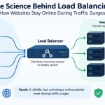 ⚙️ The Science Behind Load Balancing: How Websites Stay Online During Traffic Surges