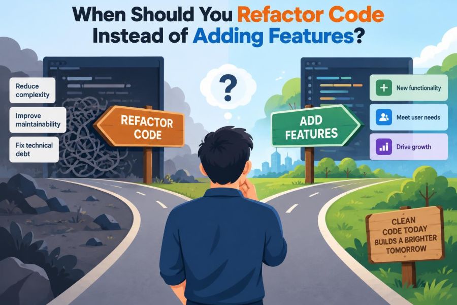 🧭 When Should You Refactor Code Instead of Adding Features?
