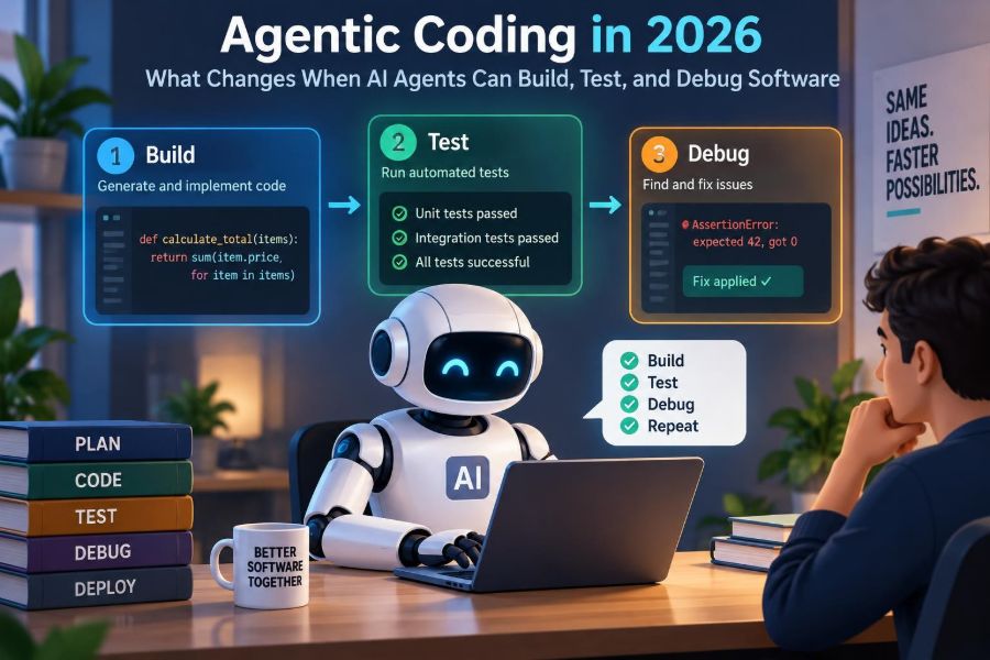 🤖 Agentic Coding in 2026: What Changes When AI Agents Can Build, Test, and Debug Software