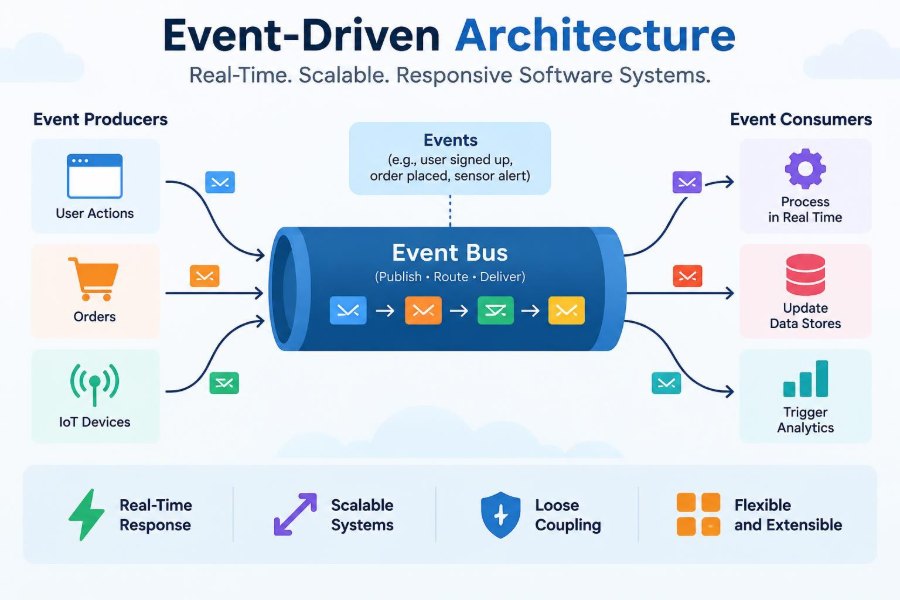⚙️ Applications of Event-Driven Architecture in Real-Time and Scalable Software Systems