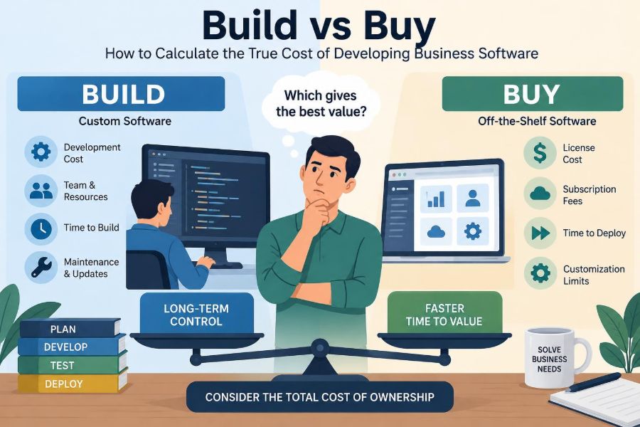 💻 Build vs Buy: How to Calculate the True Cost of Developing Business Software