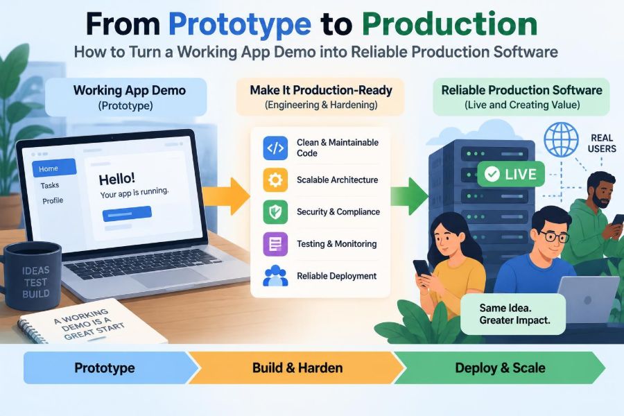 ⚙️ From Prototype to Production: How to Turn a Working App Demo into Reliable Production Software
