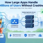 ⚙️ How Large Apps Handle Millions of Users Without Crashing