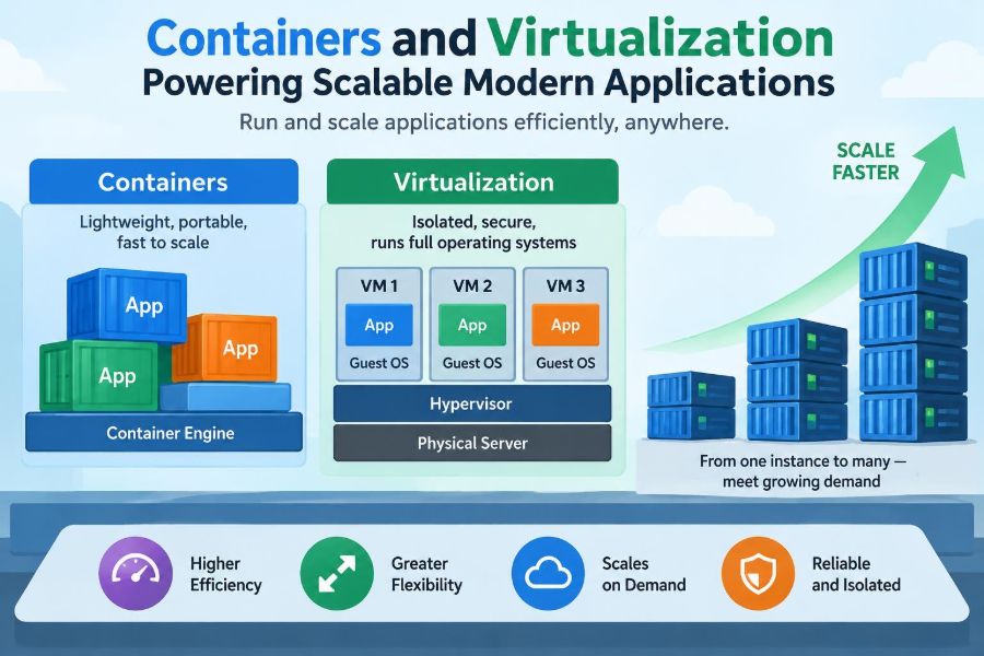 ⚙️ How Powerful Are Containers and Virtualization for Scaling Modern Applications?