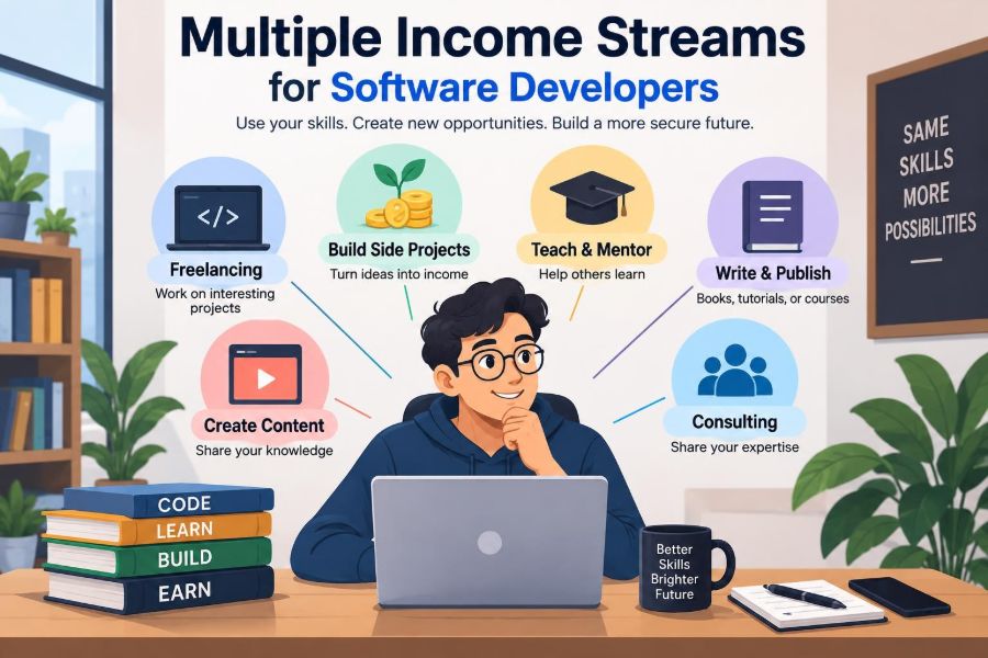 💻 How Software Developers Can Build Multiple Income Streams Beyond a Full-Time Job