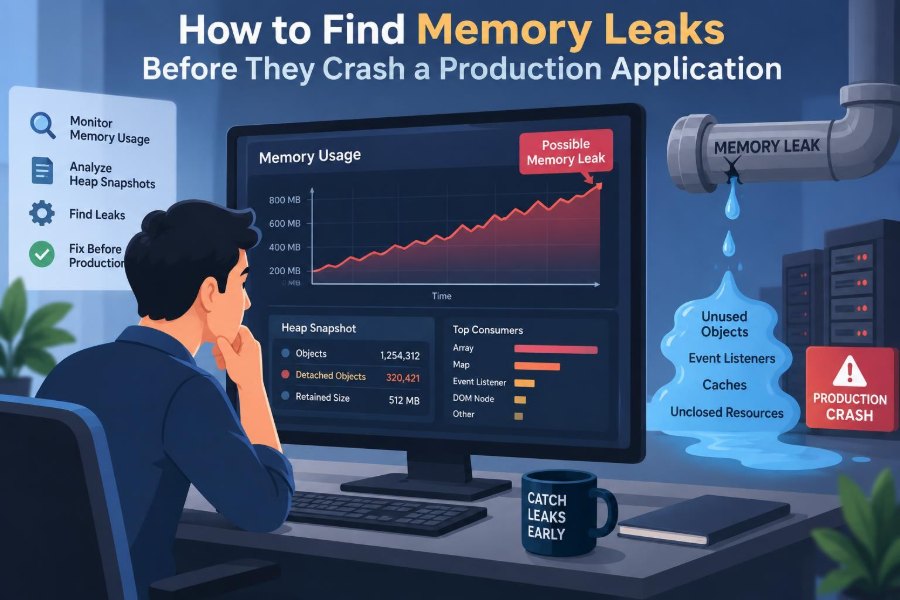 ⚙️ How to Find Memory Leaks Before They Crash a Production Application