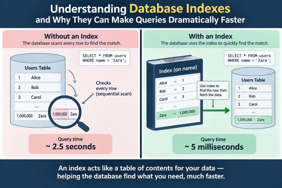 ⚙️ Understanding Database Indexes and Why They Can Make Queries Dramatically Faster