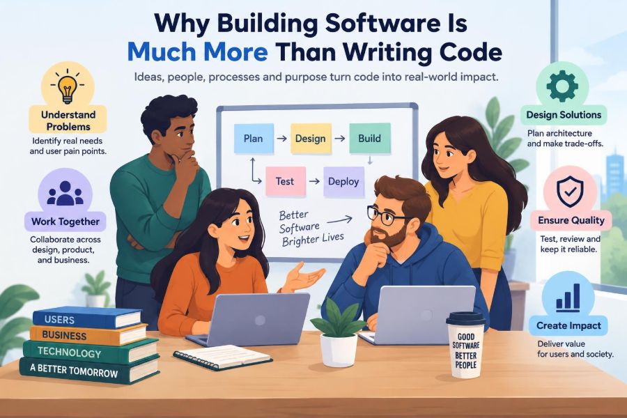 ⚙️ Why Building Software Is Much More Than Writing Code
