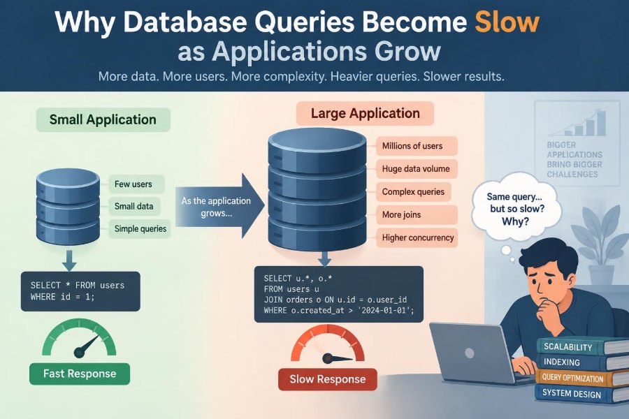 ⚙️ Why Database Queries Become Slow as Applications Grow