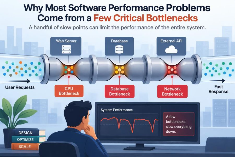 ⚙️ Why Most Software Performance Problems Come from a Few Critical Bottlenecks